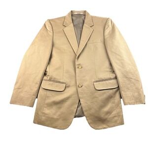 StudioSuits Blazer Mens 38R  Cloth Cotton Beige Brown Suit Jacket Sport Coat